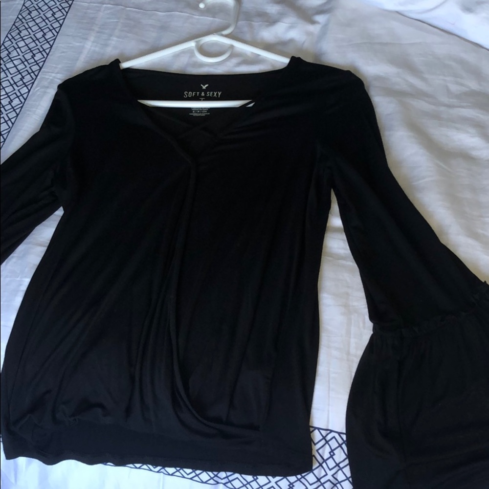 Soft and sexy black long sleeve